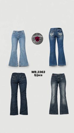 Y2K Bootcut-Jeans WR-2363