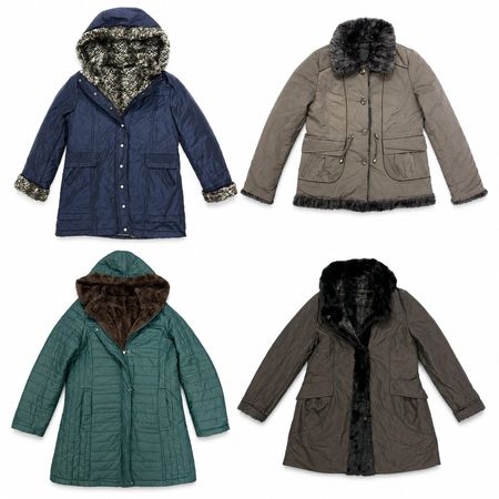 Jaquetas e Casacos de Inverno Vintage de Pelo Sintético Femininos