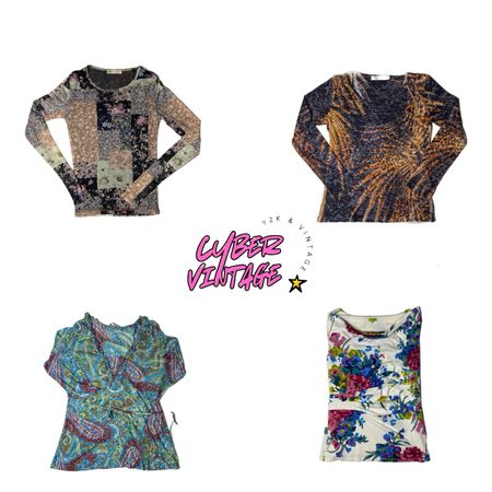 Patchwork Floral Long Sleeve Top (MH-085)