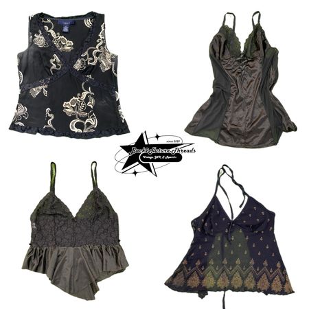 Y2k Gothic Vibe Girl Cami Top B2f-102