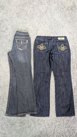 ***Y2K Flare Jeans – Embroidered Denim Fashion Collection