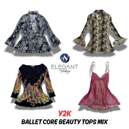 Y2K Ruffle Blouses