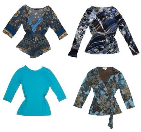 Y2K Aquatic Core Mesh Tops