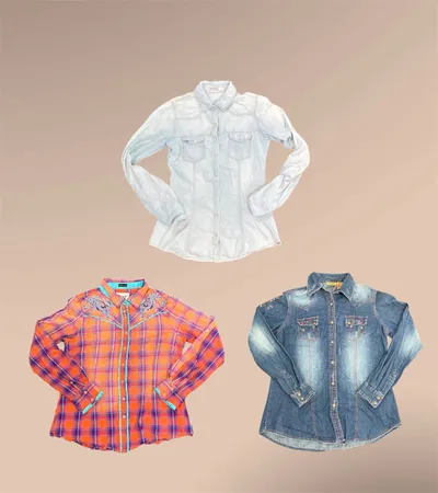 Bluse Button Up Y2K - wc#67 (23/08)
