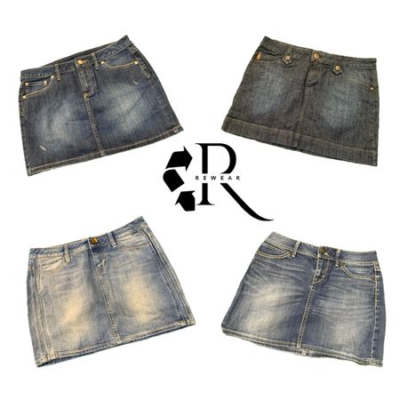Y2K Era Cyber Girl Denim Mini Skirt RW-2225