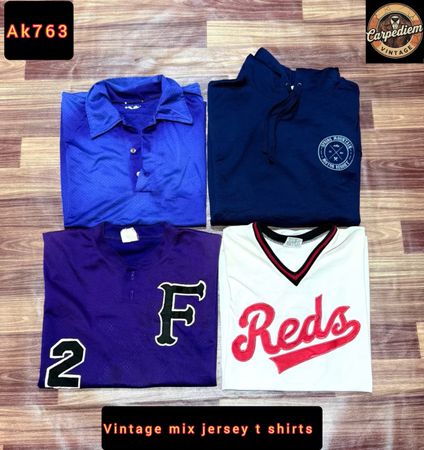 Vintage mix jersey t shirt ak763