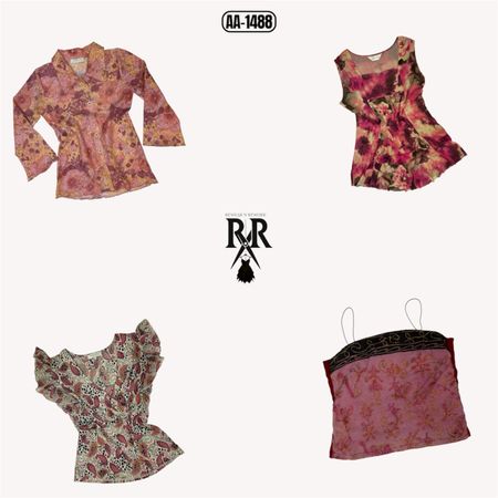 Y2K Baby In Pink Mix Tops (AA-1488)