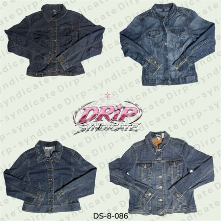 Veste en denim classique Y2K – Bisou Bisou et plus (DS-8-86)