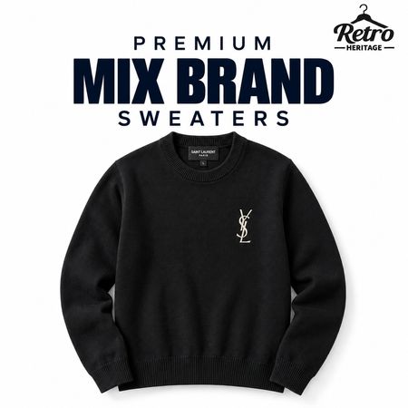 Maglioni Premium Mix Brand inclusi YSL, Harley Davidson, Fred Perry