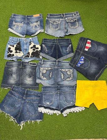 Yv612 Denim mix Shorts 17P