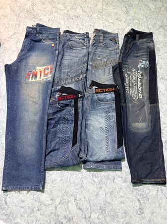 Hiphop and Fubu jeans mixed bundle 25 pieces