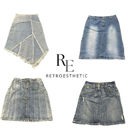 Y2K NYC IT GIRL DENIM MIDI ROCK RE-3642