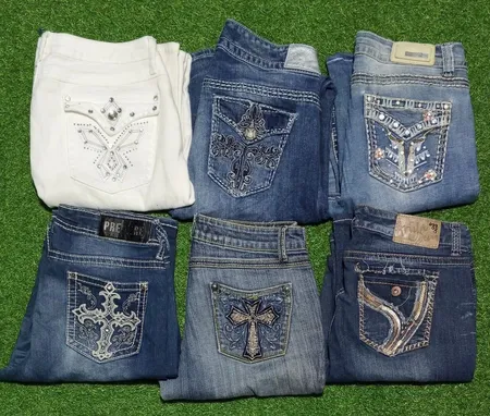 PREMIERE AND OTHER MIX BRANDS JEANS (B 70)