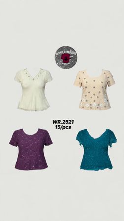 Y2k blusas de cuentas WR-2521