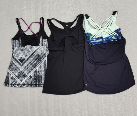 Lululemon Women’s Strappy Back Athletic Tank Tops Bundle