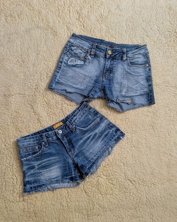 Y2K Micro Mini Shorts | Denim Mini Shorts | 90s 00s Vintage