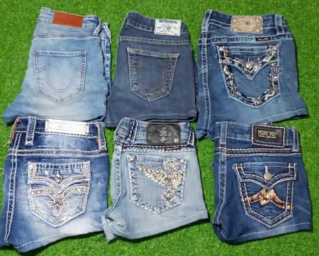 MISS ME , TRUE RELIGION , ROCK REVIVAL MINI SHORTS (M 002)