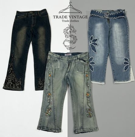 Y2k Capri Jeans (1571)