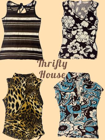 Y2K Retro Print Top Mix(TH/686)