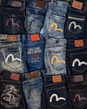 Evisu Seagull Logo Denims