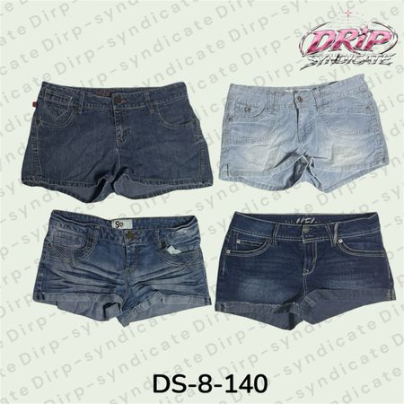 Y2K Denim Mini Shorts  (DS-8-140)