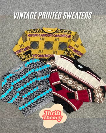 🔴Vintage Printed Sweaters - (09/08)