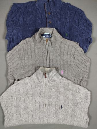 Ralph Lauren Gestrickte 1/4 Zip Pullover