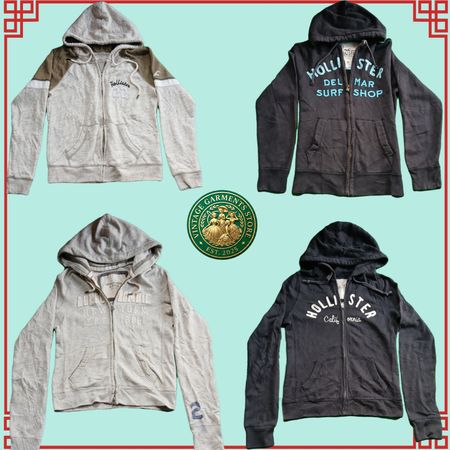 Hollister Surf Co Designer Y2K Streetwear Hoodies