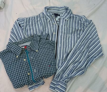 CR11698 Upcycled Tommy Hilfiger and Nautica Crop Tops