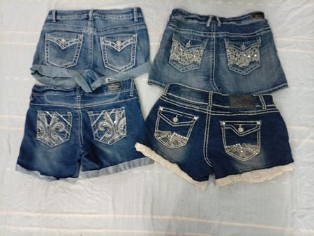 CR10594 Y2K Mini Denim Shorts