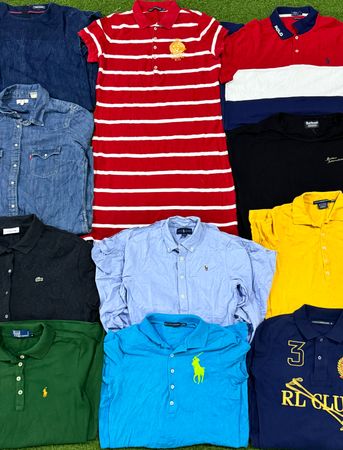 Premium Branded Polo & Shirt Mix – Ralph Lauren, Carhartt & Tommy Hilfiger