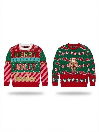 (FV-2357) Vintage style  Christmas Sweater Bundle | Wholesale Christmas Jumpers | Y2K Retro Holiday Knitwear