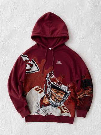 Upcycled Branded Tapestry Hoodies