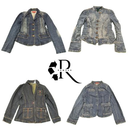 Y2K Era Cyber Girl Denim Jackets RW-2255