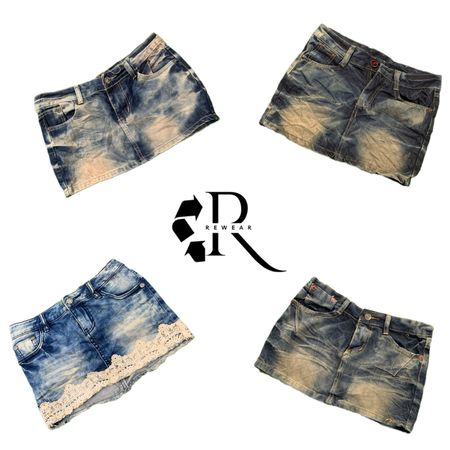 Saia Jeans Mini Y2K Cyber Girl Era RW-2422