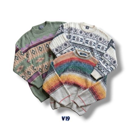 Vintage mix branded sweater