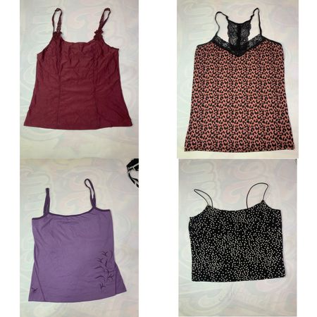 11 Pcs Women's Mixed Brand Cami & Tank Tops Bundle | Primark, Salewa, Moss Copenhagen & More [VR426]