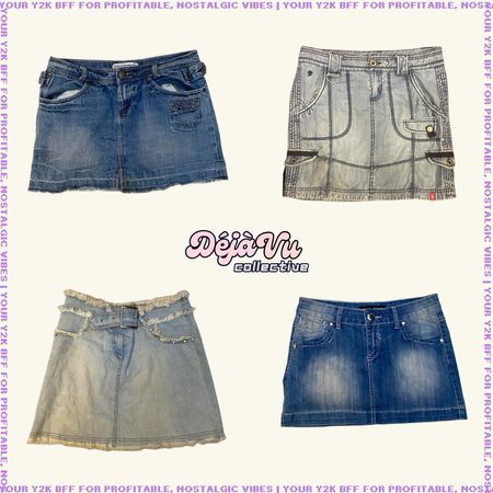 Y2K Model Off-Duty Micro Mini Skirts