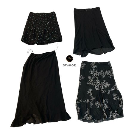 5. Women’s Poly Midi Skirt – Premium Authentic Y2K Fashion. (GRV-8-061)