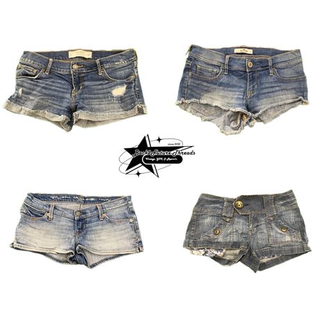 Y2k NYC IT GIRL DENIM SHORT B2F-198