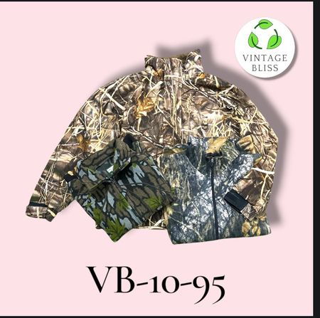 Realtree Camo Men’s Zipper Jacket Wholesale Bundle – Assorted Styles (VB-10-95) 14 piece