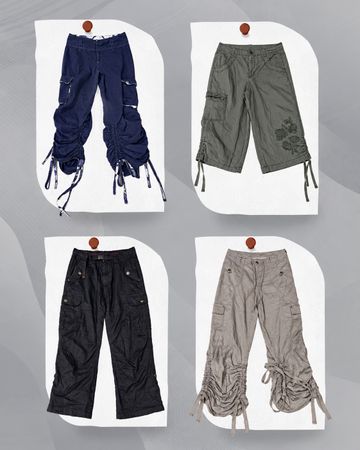 Y2K Cotton Cargo Capri