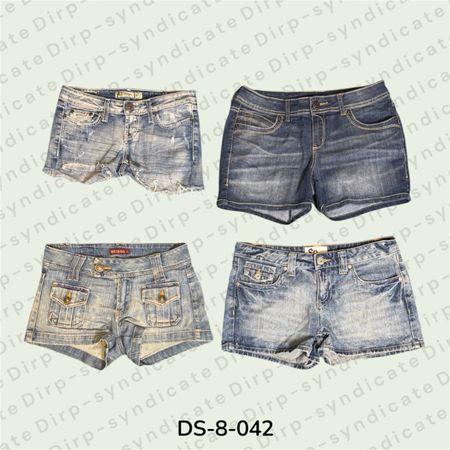 Y2K Denim Micro Mini Shorts | Low Rise Vintage-Hot Pants