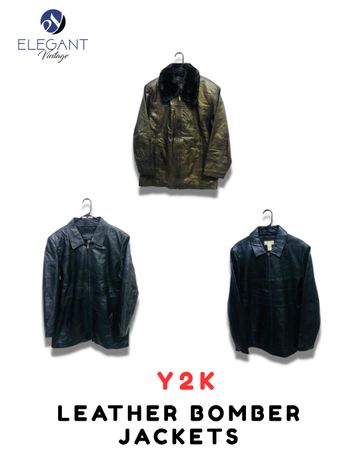 Y2K Leder Bomberjacken - EV1917