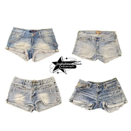 Y2k NYC IT GIRL DENIM SHORT B2F-189