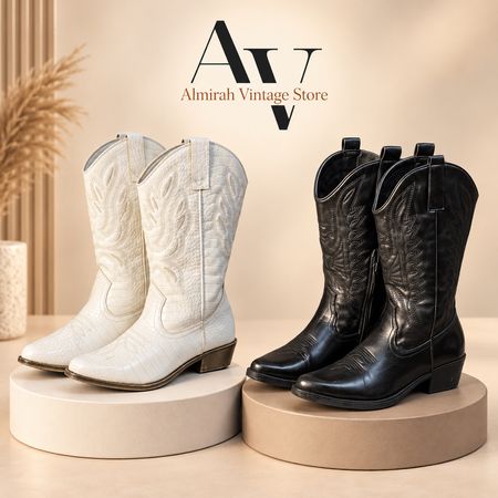 Stivali in pelle da cowboy