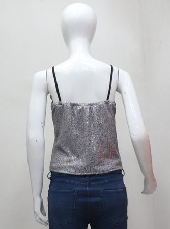 CR2127 Upcycled Sequin Camisole Top