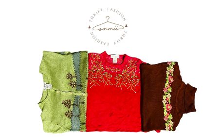 Retro floral knits