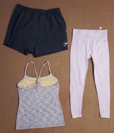 Gymshark legging, tops 6 pcs