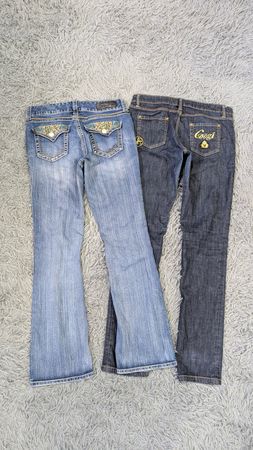 ***Y2K Flare Jeans – 2000s Retro Denim Mix